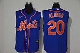 Mets 20 Pete Alonso Royal Nike Cool Base Sleeveless Jersey,baseball caps,new era cap wholesale,wholesale hats